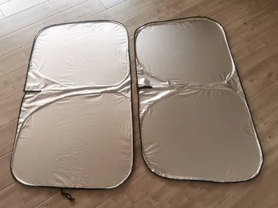 Titanium silver aluminium foil car sunshade for windscreen heat protection