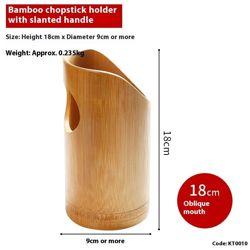 Bamboo chopsticks holder in various sizes from 12x8cm to 18x9cm for household storage