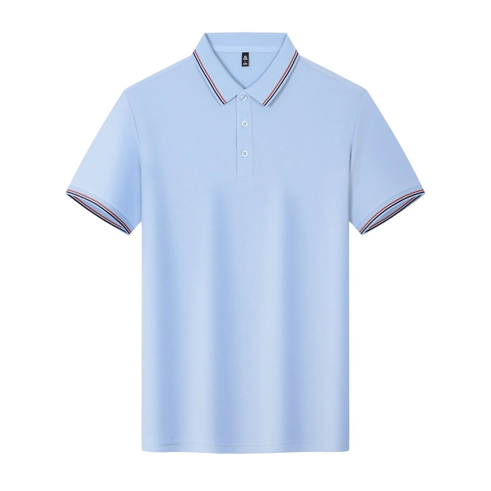210g Solona ice-feeling cool polo shirt in bright red with short sleeves and straight cut