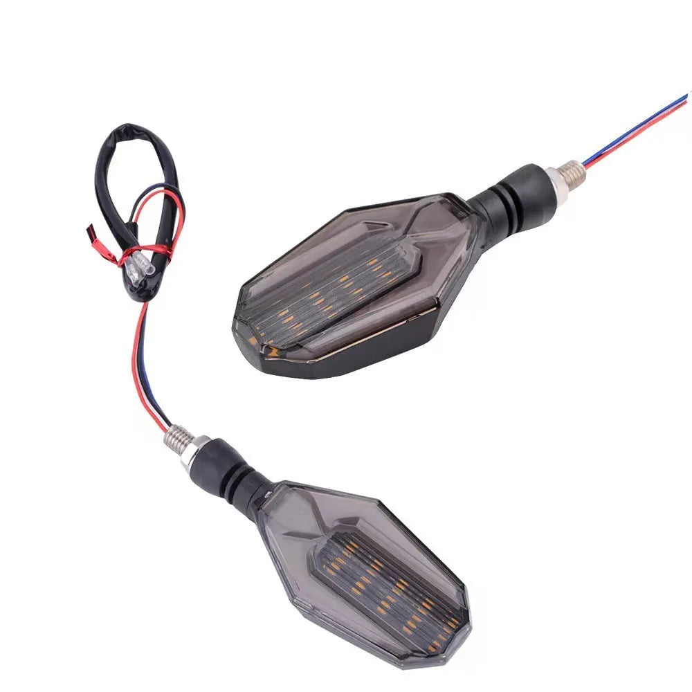 Motorcycle two-colour 30LED steering indicator with ABS acrylic housing for road race bikes