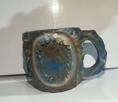 400ml resin mineral crystal coffee mug with handle in multiple colour options
