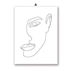 Frameless canvas wall art with spray painting finish in four sizes and colour styles