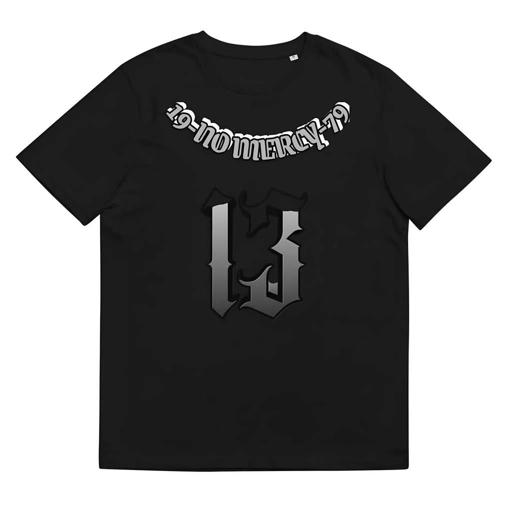 Men's black t-shirt with 3D digital printing design, round neck and short sleeves
