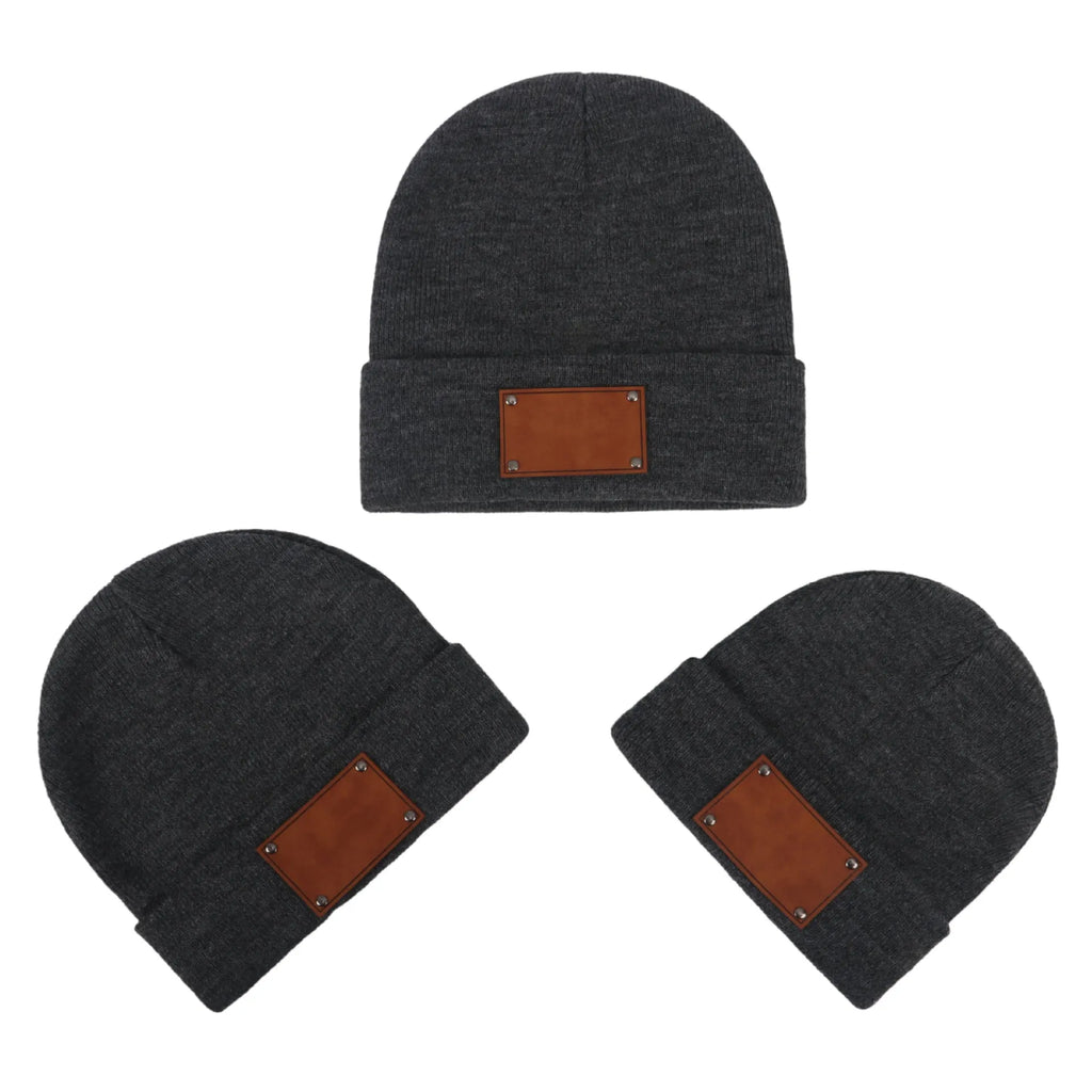 Knitted warm pullover hat in acrylic fibre dome top style for babies toddlers and adults