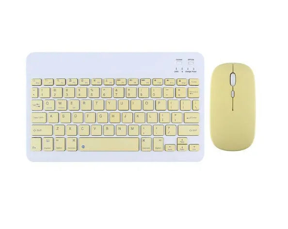 Bluetooth keyboard for Android tablets in multiple colours including white, green, and pink