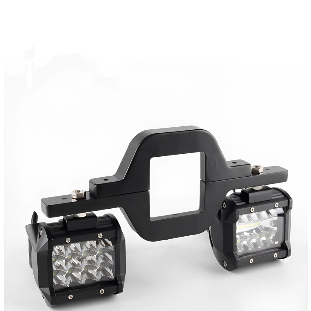 Black off-road vehicle trailer hook lamp holder mounting bracket
