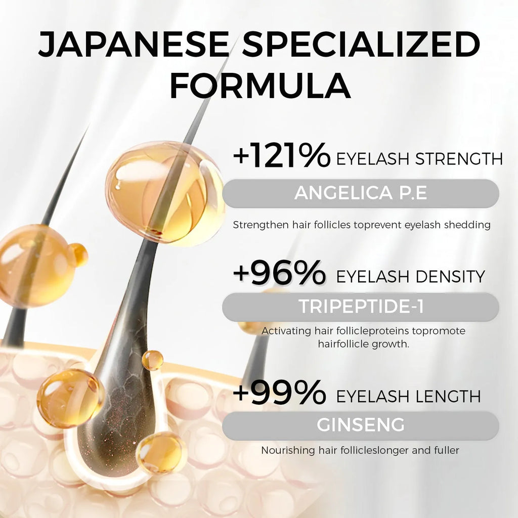 Silver 5ml bottle of eyelash growth essence for gentle repair and longer thicker lashes