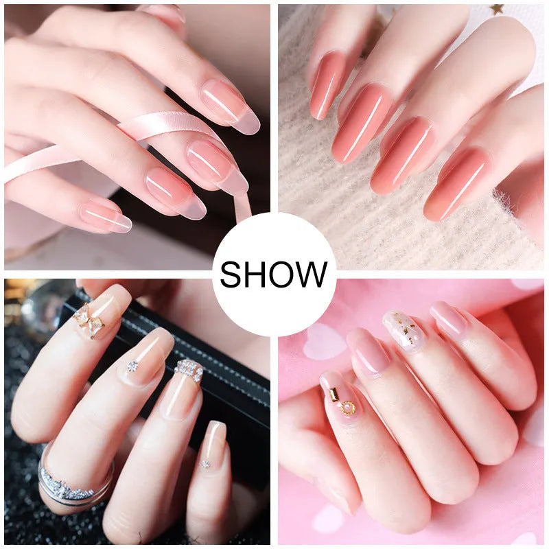 Vegetable Nail Polish Free Paper Support 15ml in 7 colours resin-based odourless nail glue