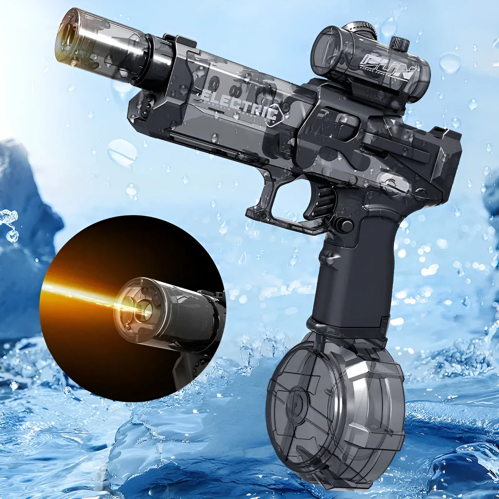 Fire Rat AC223 rechargeable electric water pistol with cool light in black or blue